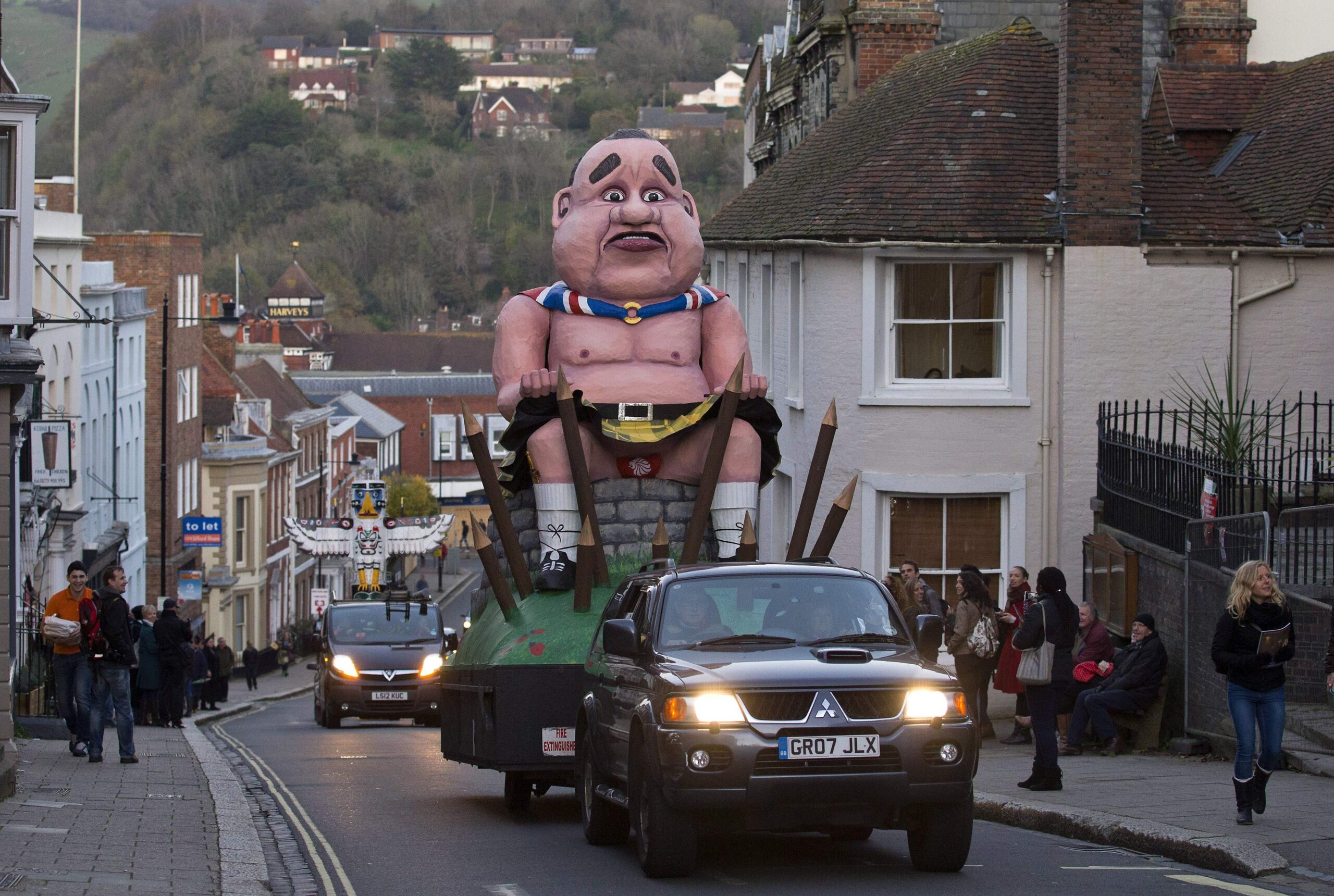 So they burned Alex Salmond in my hometown