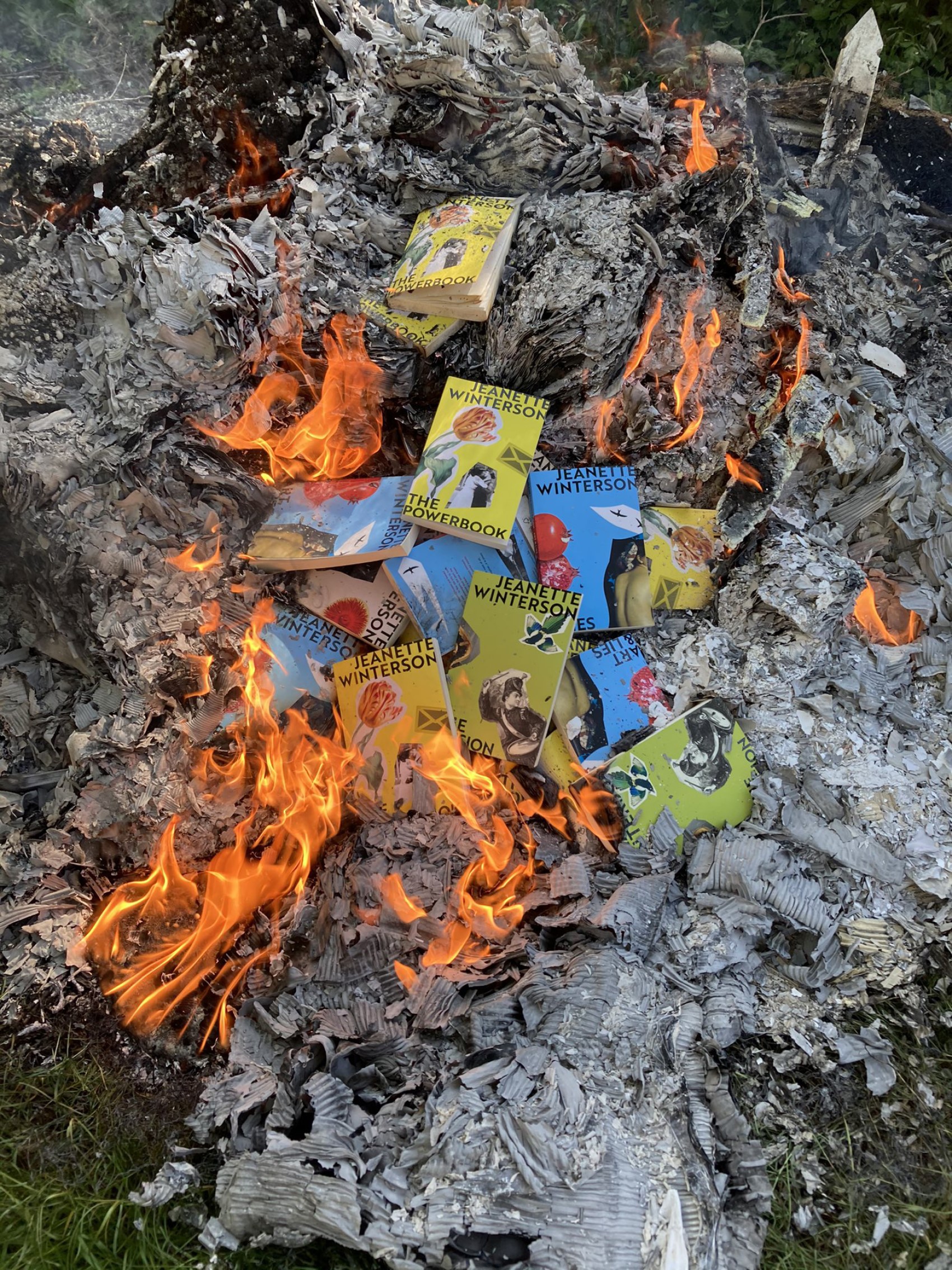 Jeanette Winterson’s book burning was embarrassingly over the top. But I’m glad she did it