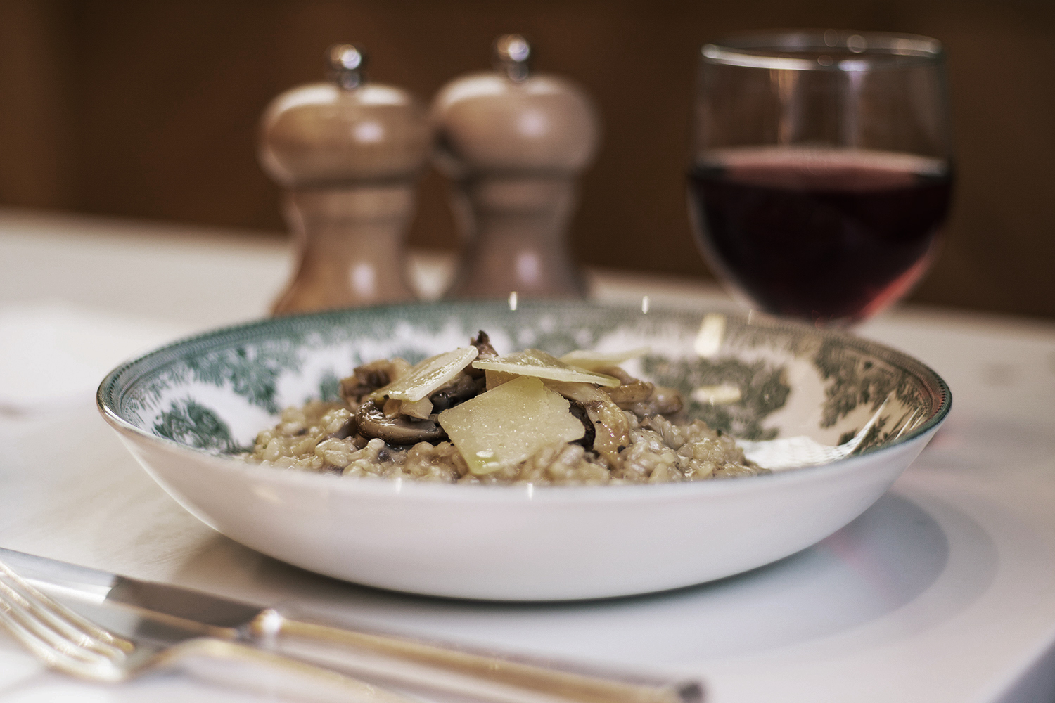 I’m missing the human touch, and a certain mushroom risotto