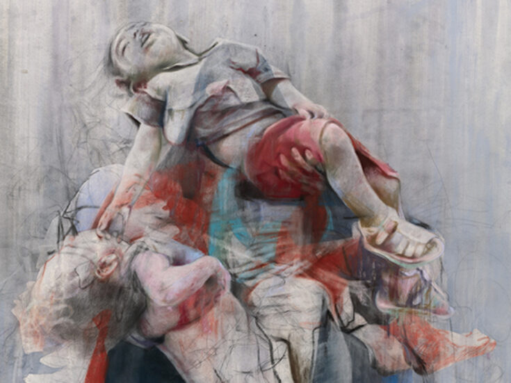 Photo of Jenny Saville’s human landscapes