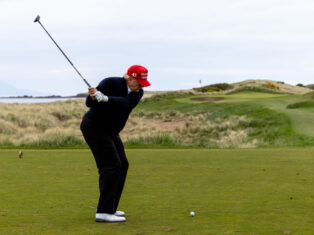 Trump goes to Scotland