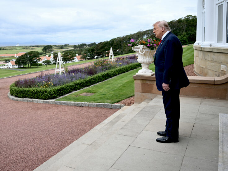 Trump visits his vassal state