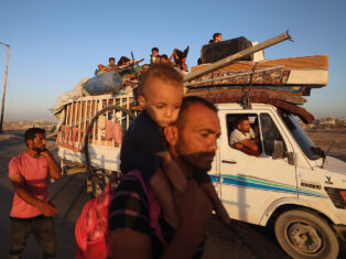 Under bombardment in Gaza City