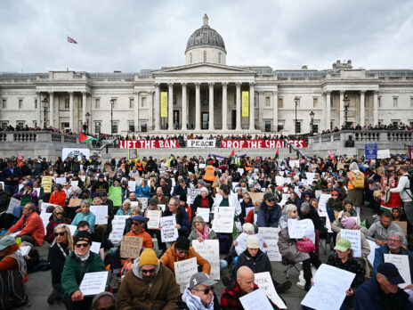 The muted defiance of London’s Palestine Action protest
