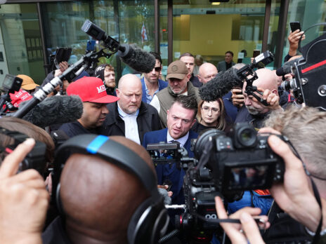 Why is Tommy Robinson being charged under the Terrorism Act?