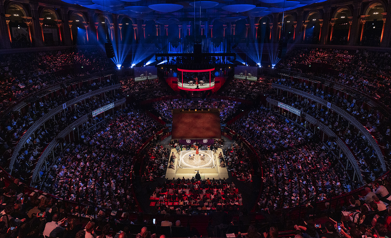 "We are providing vast amounts of rice": Sumo wrestling at the Royal Albert Hall