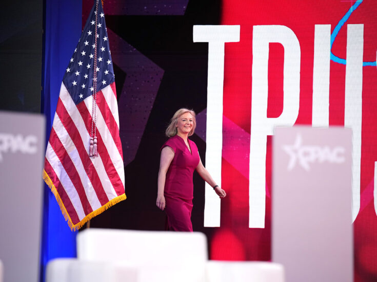 Trailing Liz Truss on the Maga speaking circuit