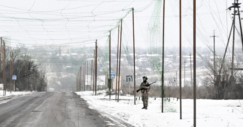 Driving in Ukraine’s anti-drone corridors