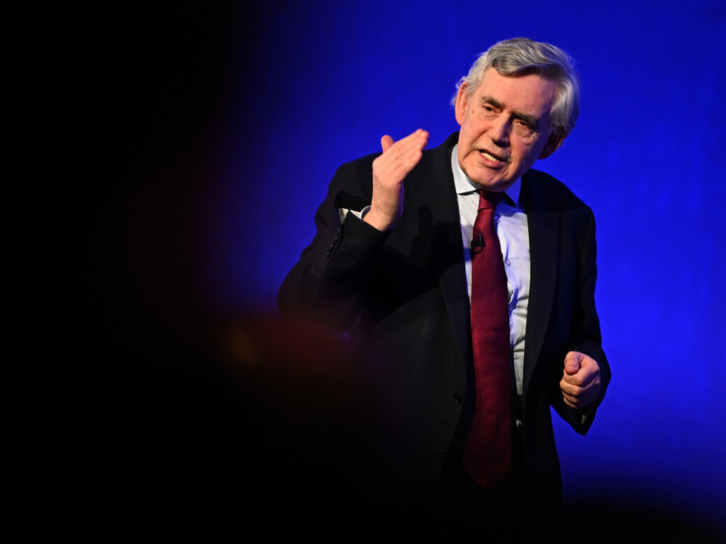 Gordon Brown speaking about Epstein dossier UK police February 2026