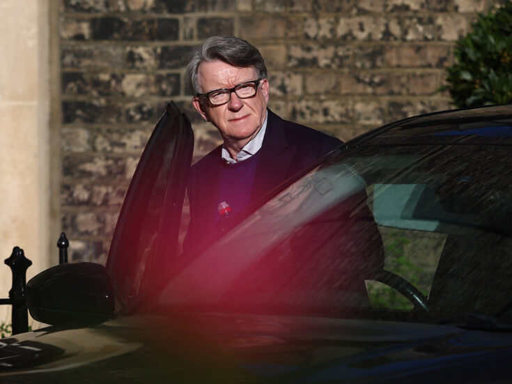 Peter Mandelson is arrested