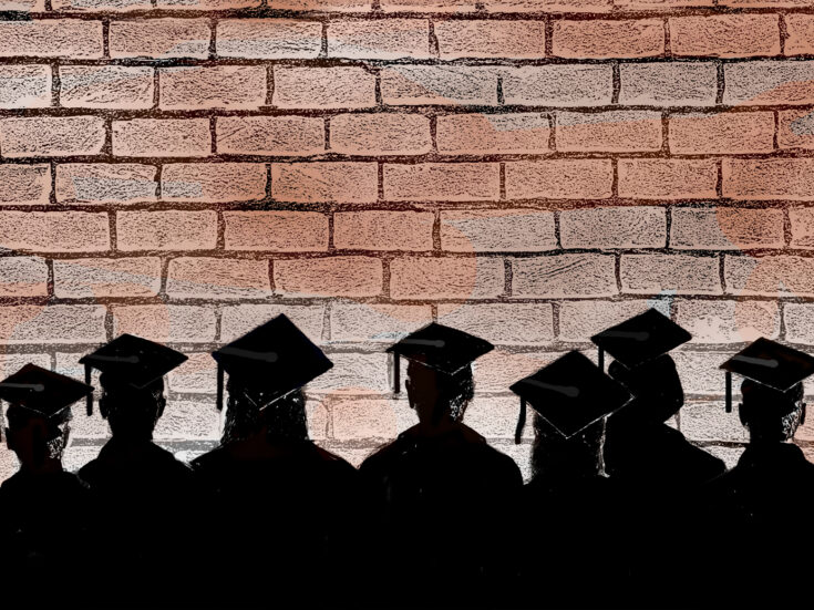 Photo of British graduates are crushed