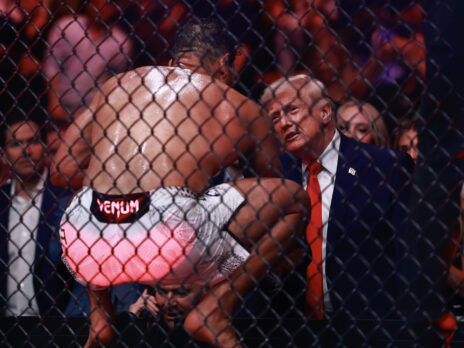 We're all stuck in Donald Trump's cage fight