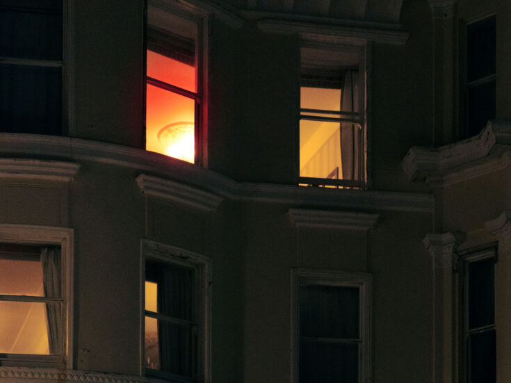 As I catch my neighbour’s eye, I just so happen to be stark naked