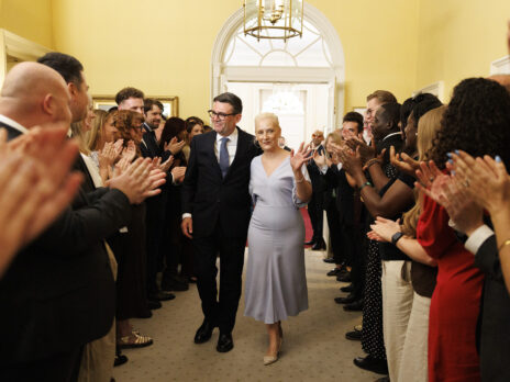 Andy Burnham becomes PM amid the yelling and singing of history